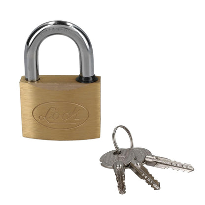 Lock L20S50TB Candado de latón corto 50 mm, llave tetra