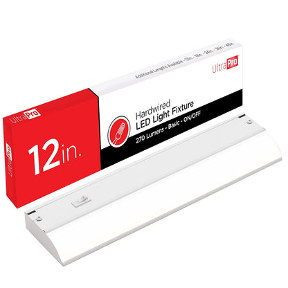 UltraPro Luz LED para Bajo Gabinete, Blanco Cálido 2700 K - 30,48cm - Blanco