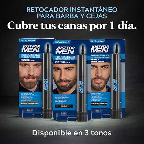 Just For Men Retoque Instantáneo de Canas y Cejas Negro