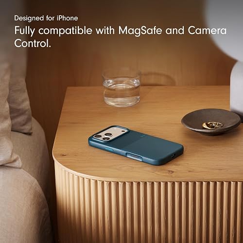 Beats - Funda de Alta protección con MagSafe de Beats para el iPhone 17 Pro MAX con Control de la Cámara, Resistente a rayones y caídas, Textura Mate con Forro de Microfibra – Azul Roca
