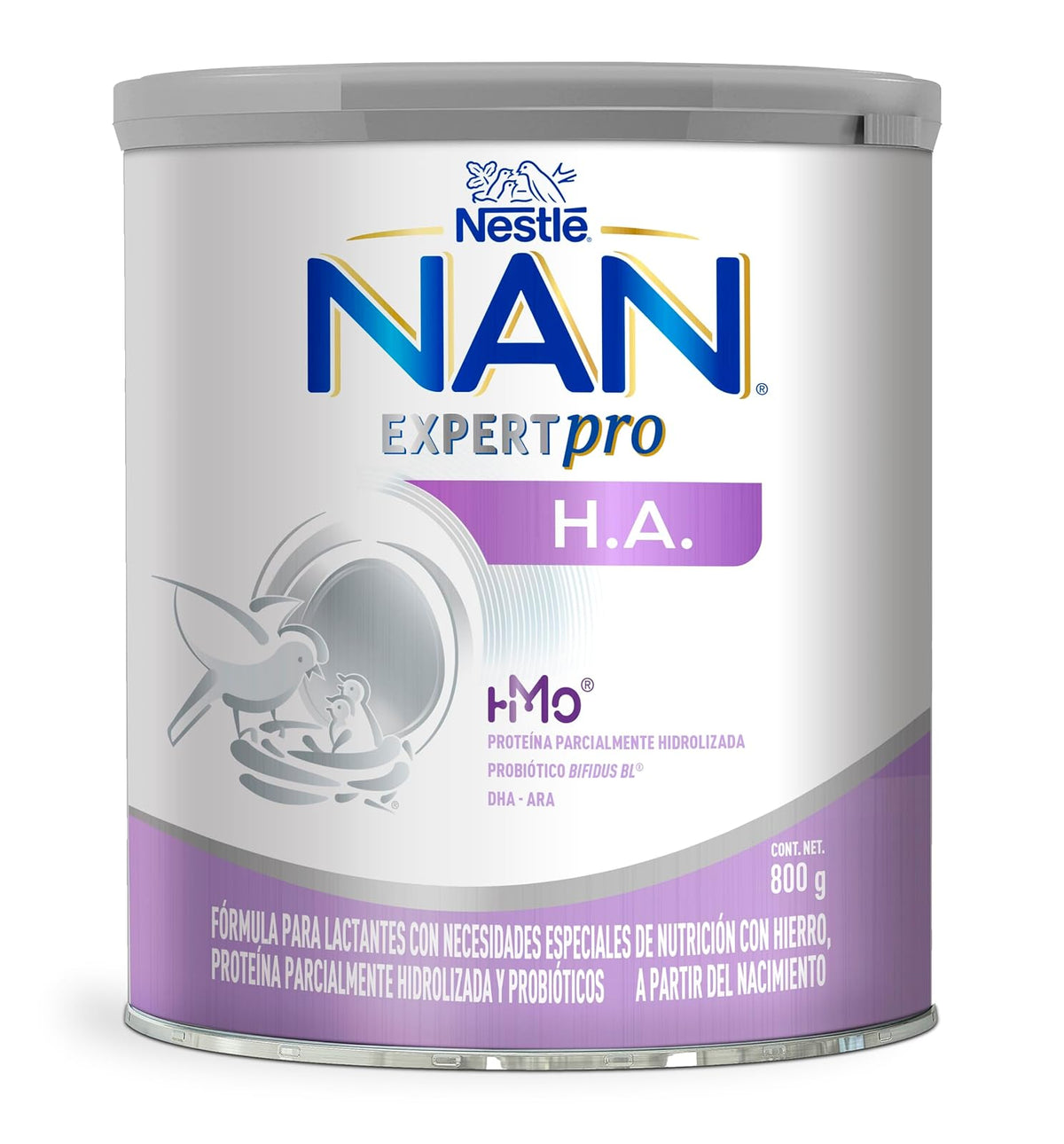 NAN Expert Pro H.A. Fórmula Para Lactantes Con Hierro Probióticos Lata 800g