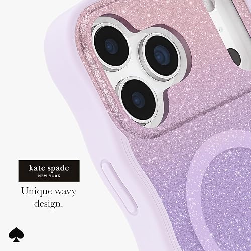 Kate Spade New York - Funda para iPhone 17 Pro MAX, Compatible con MagSafe, diseño de Purpurina ópalo
