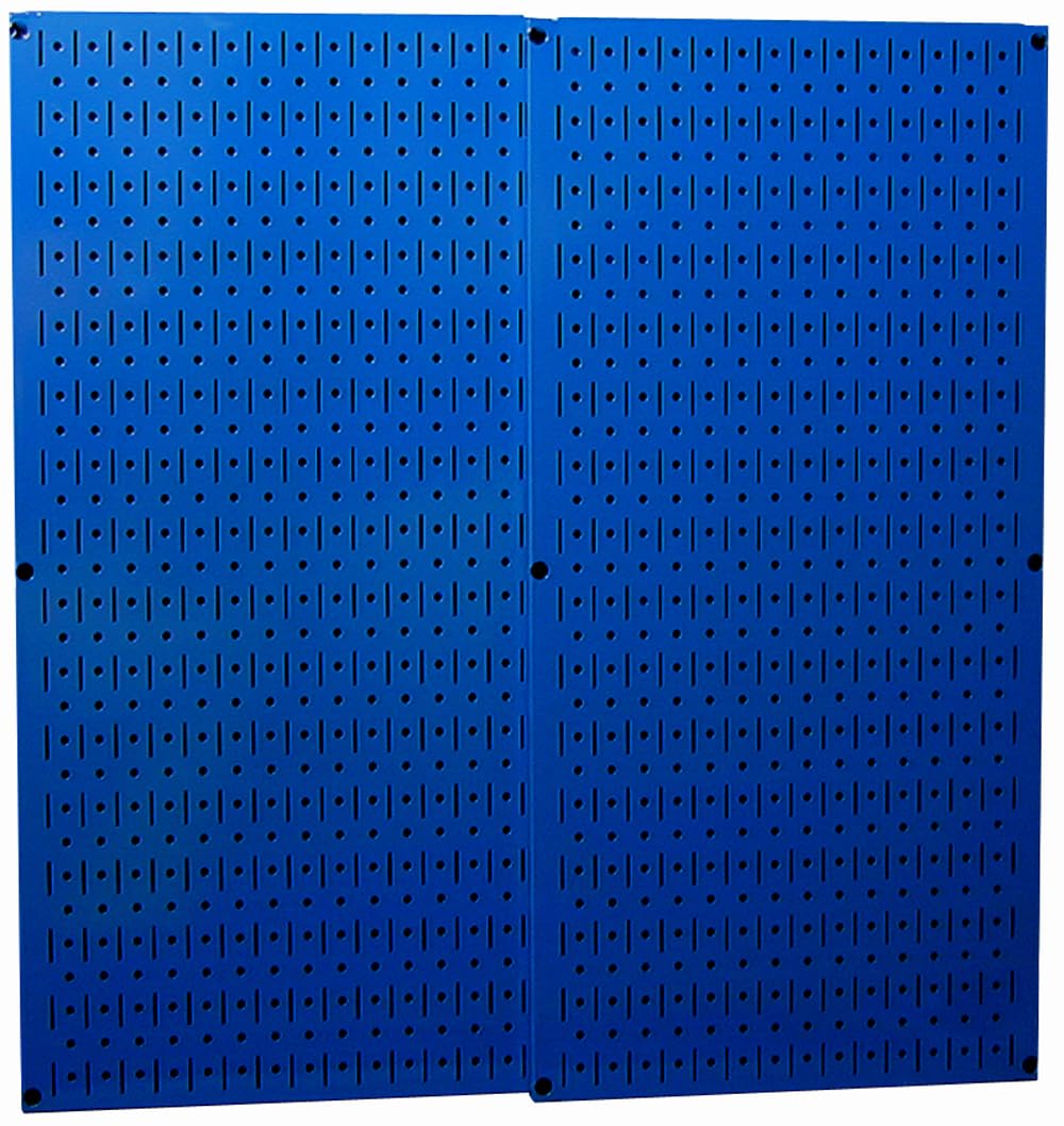 Wall Control 30-P-3232BU Blue Metal Pegboard Pack