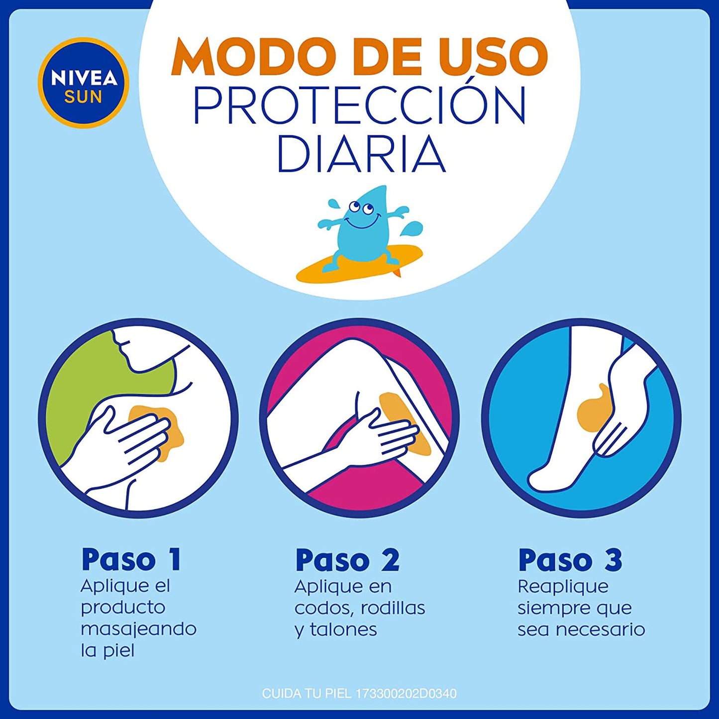 NIVEA SUN KIDS Protector Solar Corporal Protect & Sensitive (200 ml), Loción Solar en Spray No Grasosa ni Pegajosa Ideal para la Piel Sensible de los Niños Fps 50+ Resistente al Agua