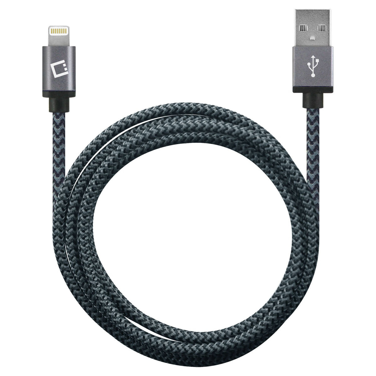 Cellet Cable de Datos y Carga con Conector Lightning a USB, 8 Pines, Autorizado por Apple, 1.2 m de Largo, Color Negro