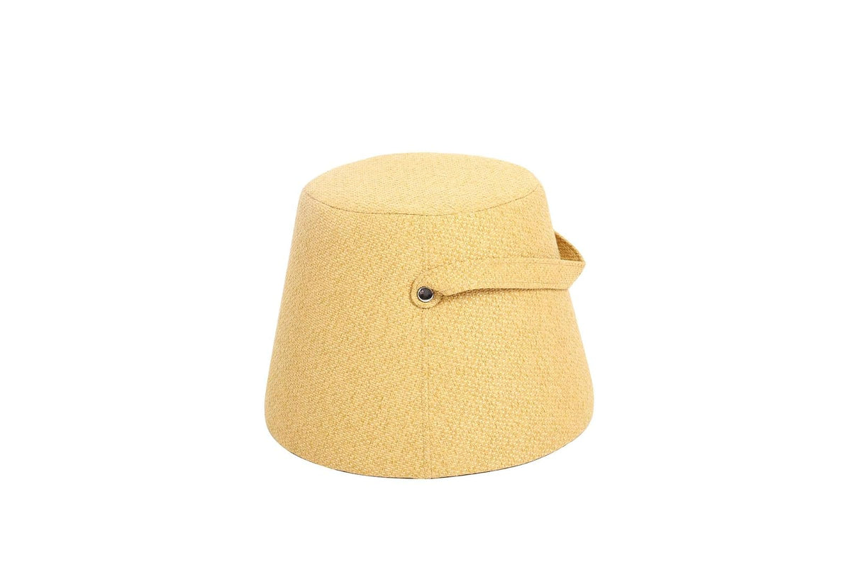 DIB CARPET & HOME Puff Taburete BURANO Mostaza
