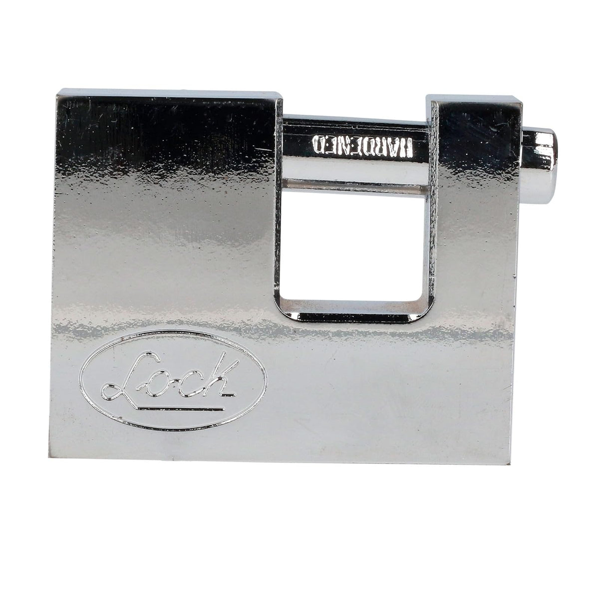 Lock L22C70ECSB Candado de acero para cortina metálica 70 mm, cromo satinado, llave estándar