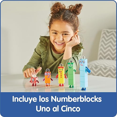 hand2mind Numberblock Friends One to Five Figures, Conjunto de Figuras de Acción Caricaturas, Figuras de Juguete, Conjuntos con Figuras de Acción, Pequeñas Figuras para Niños, Juguetes de Números