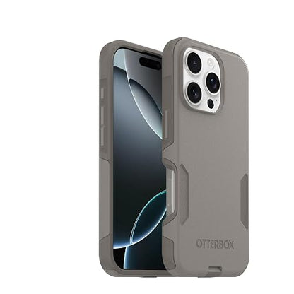 OtterBox - Funda para iPhone 16 Pro Commuter Series - Gris Comfort | Funda delgada y protectora para iPhone, de doble capa, que absorbe los impactos, las mejores fundas MagSafe para iPhone para