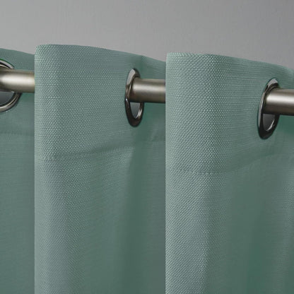 Exclusive Home Cortinas Delano Panel Par, Seafoam, 1.37 m x 2.13 m, 1, 1