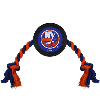 Pets First NHL Pet Gear Accesorios para Mascota con Licencia Oficial - New York Islanders - 15 inches long - NHL juquete de disco de Hockey