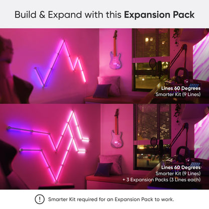 NANOLEAF LINES White 3-Pack Expansion Panels Only