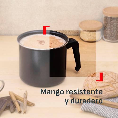 T-fal Lechero 14 cm Hard Titanium Plus con antiadherente y termo señal, C3823883