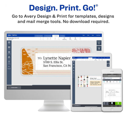 Avery 5264 White Shipping Labels for Laser Printers with TrueBlock Technology, 3-1/3 inches x 4 inches, Pack of 150
