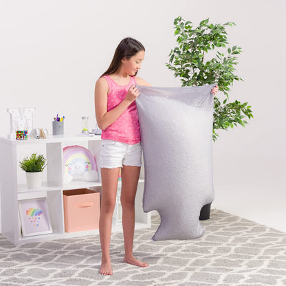 Posh Creations - Recambio para puf de Relleno, 100 L, Color Blanco con Boquilla EZ-Pour
