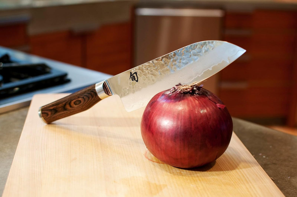 Shun Premier Cuchillo de chef, Santoku, 7" (17.5 cm), Plateado, 17,78cm