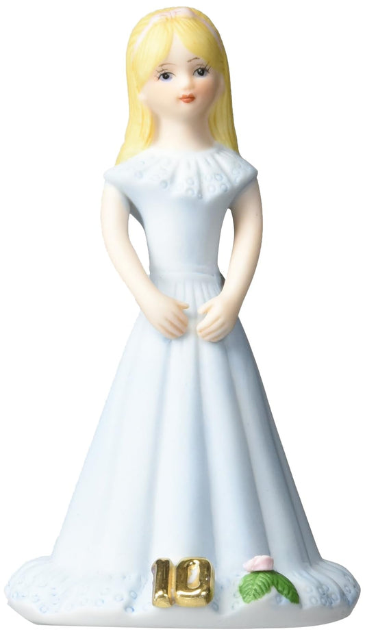 Enesco E2310 Growing up Girls from Blonde Age 10 Figurine 5.5 IN