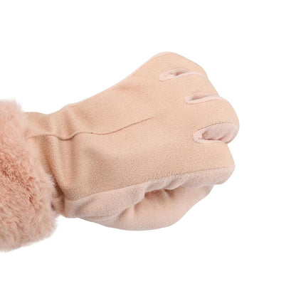 isotoner Mya Guante de microgamuza con puño de piel Guantes Mujer