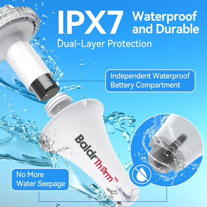 - Termómetro inteligente para piscina con puerta de enlace WiFi, digital flotante antivaho 360° con IPX7 impermeable, alerta de notificación de aplicación remota para tina de hidromasaje