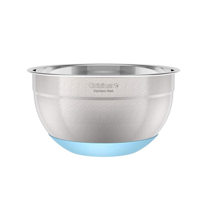 Cuisinart - Cuencos para mezclar de acero inoxidable de 3 piezas con base antideslizante, 1.5qt, 3qt y 5qt