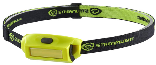 Streamlight 61710 Bandit Pro 180-Lúmenes LED Linterna Frontal Recargable USB con Correa Elástica, Amarilla