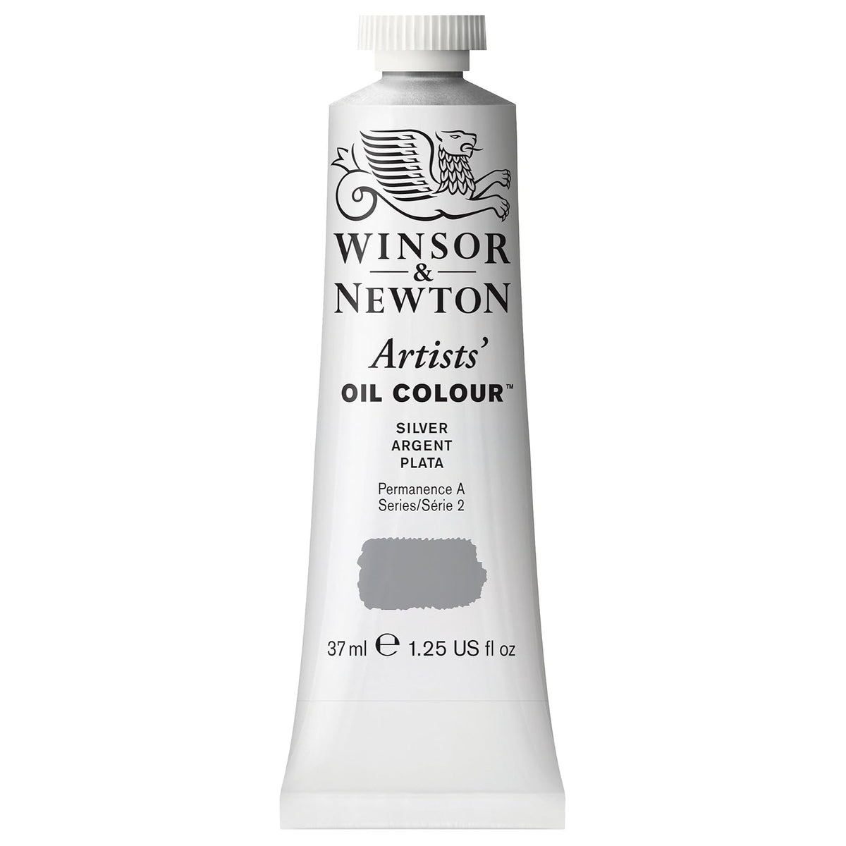 Winsor & Newton Artists' Oil Colour Pintura al Óleo Profesional, 37 ml - 37-ml Tube - Prata (Silver)