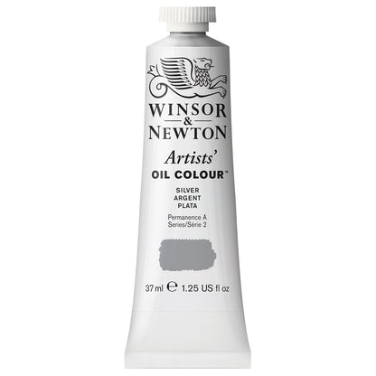 Winsor & Newton Artists' Oil Colour Pintura al Óleo Profesional, 37 ml - 37-ml Tube - Prata (Silver)