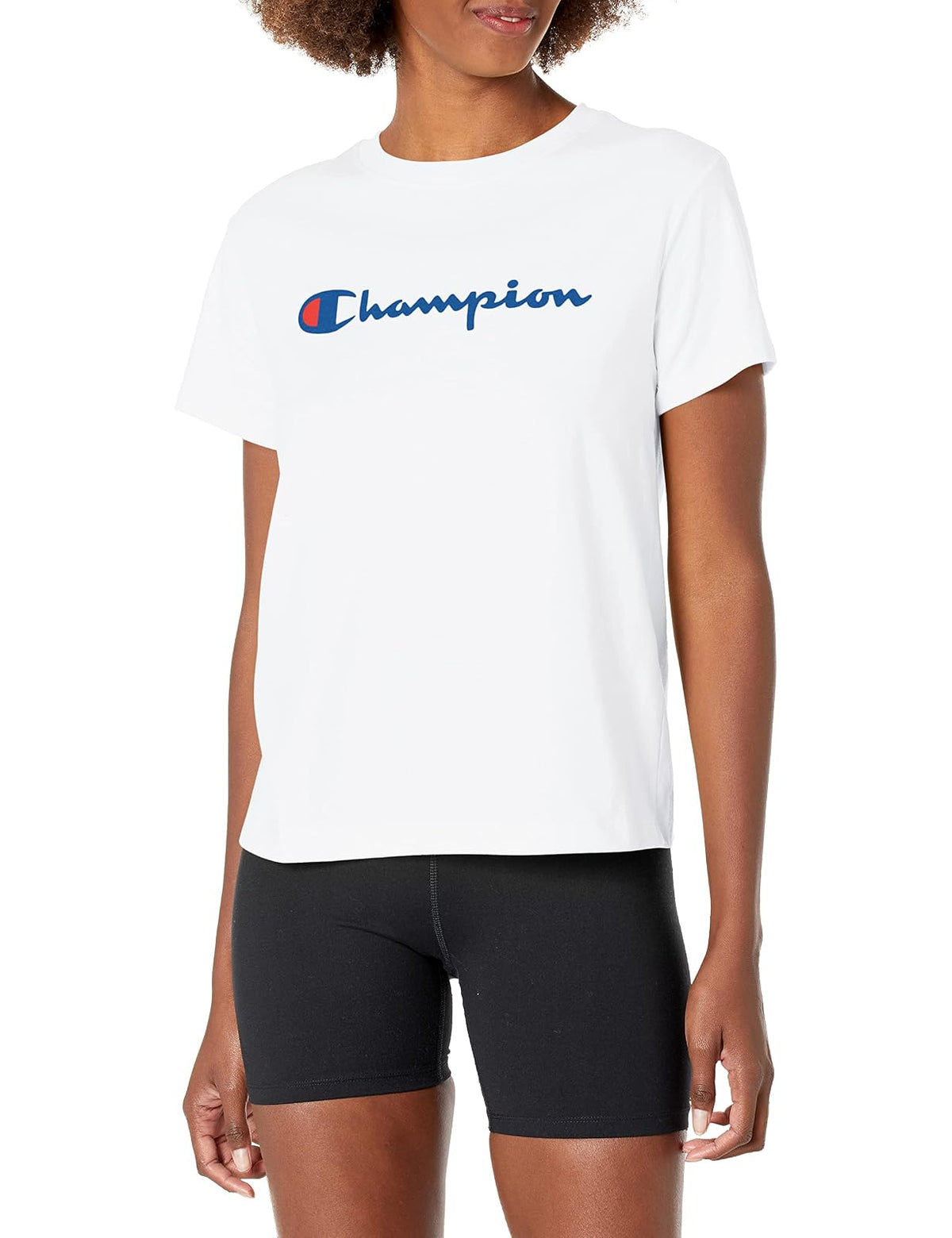 Champion Playera Clásica Corte Estándar Mujer - Blanco (White-Y08113) - G