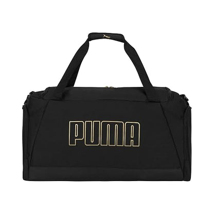 Puma Evercat Accelerator Bolsa de Lona | Negro/Oro, uno-talla, correa ajustable extraíble, bolsillo para zapatos