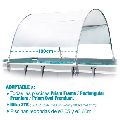 Intex 28054 Toldo para Piscina Rectangular de 9 pies y más pequeña