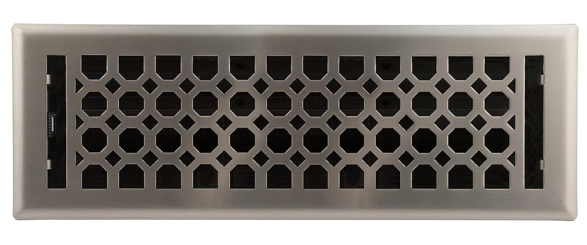 Accord amfrlrbch410 Charlotte piso registradora, 4-Inch X 10-Inch (apertura de conducto Medidas), 4" x 14", Níquel Satinado