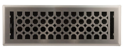 Accord amfrlrbch410 Charlotte piso registradora, 4-Inch X 10-Inch (apertura de conducto Medidas), 4" x 14", Níquel Satinado