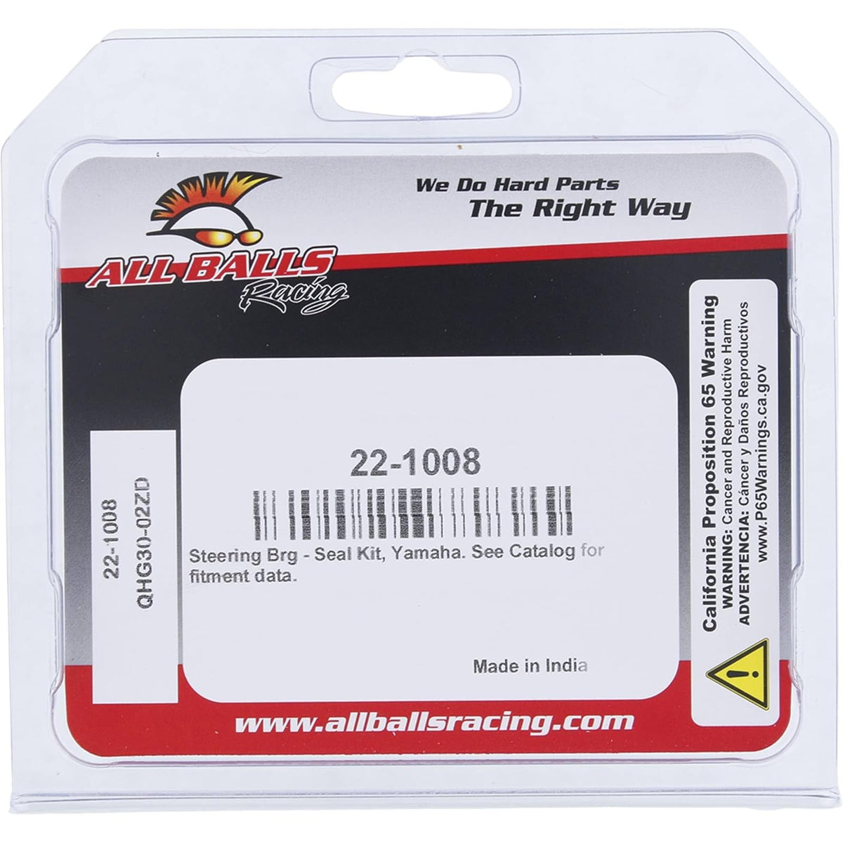 All Balls Racing 22-1008 Kit de sello de rodamiento de vástago de dirección compatible con/reemplazo para Yamaha
