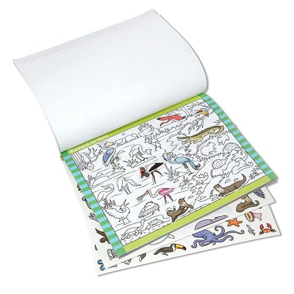 Melissa & Doug Libro de Actividades Busca y Encuentra - Animales (300 + Pegatinas, 14 Escenas a Color)