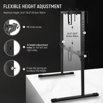 NEEWER Overhead Camera Mount Rig Soporte Cámara Cenital, Plataforma Montaje de Múltiple Dispositivo de Mesa de Acero Resistente Profesional con Abrazaderas Fondo, para Escritorio≥3,3'/1m Largo, ST100