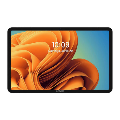 Lanix Ilium Pad RX12 Tablet 11.97" IPS 1200x2000, Unisoc T616 Octa Core, 6GB RAM, 128GB, Android 15, Cámara 13MP+5MP, Batería 8000mAh, LTE/Wi-Fi Dual Band, Bluetooth 5.0, USB-C, Negro