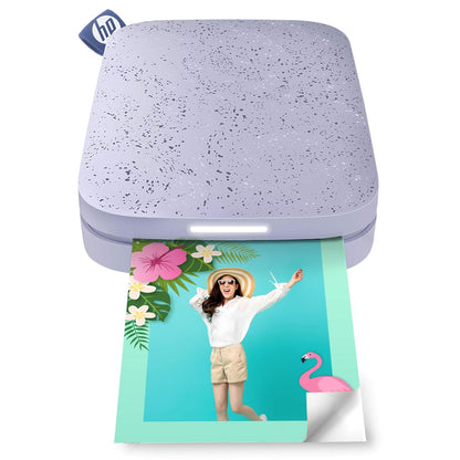 HP Sprocket 2x3 Instant Smartphone Photo Printer - Portable Color Wireless Mobile Printer - Zink Sticky-Back Photos - Print from Compatible iOS & Android Devices with Bluetooth w/App - Lilac