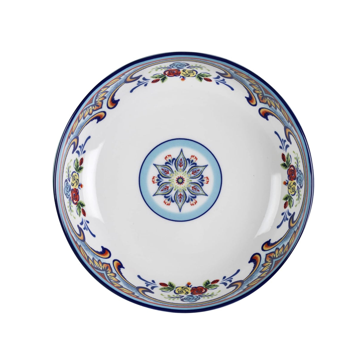 Euro Ceramica Zanzibar Juego de cuencos para pasta de 4 piezas