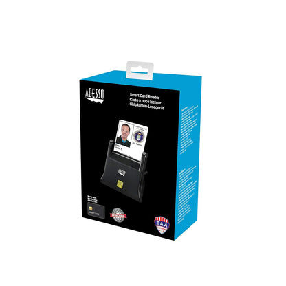 Adesso SCR-300 Desktop Smart ID Lector de Tarjetas de crédito