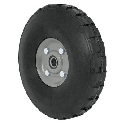 Pretul RD-102, Rueda de hule sólido 10" para diablo doble balero, 1 pieza