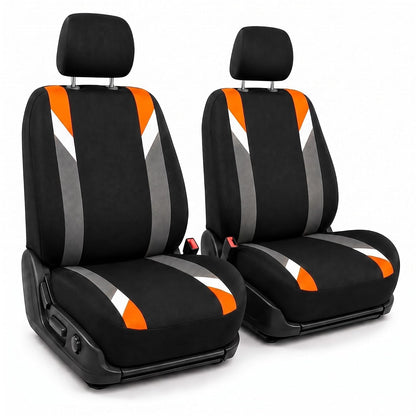 FH GROUP FB033ORANGE102 Bucket Seat Cover (Modernistic Airbag Compatible (Set of 2) Orange) - Orange