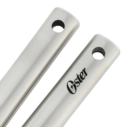 Oster Baldwyn - Abrelatas y abrebotellas multifunción con mango de acero inoxidable, herramienta de cocina duradera para una fácil apertura