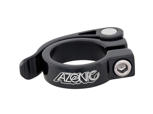 Azonic 3033-140 - Abrazadera gonzo (28.6 mm), color negro, Negro, 28.6mm