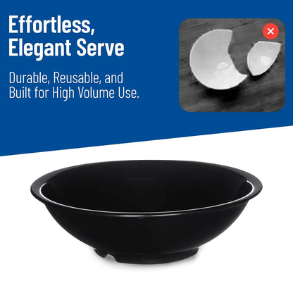 Carlisle FoodService Products 800B03 - Ensaladera de melamina, 26 onzas, color negro