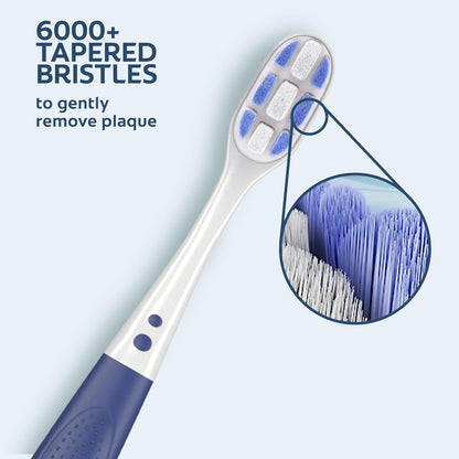 Colgate - Cepillo de Dientes Manual Ultra Suave Gum Expert - Paquete de 2 - Morado