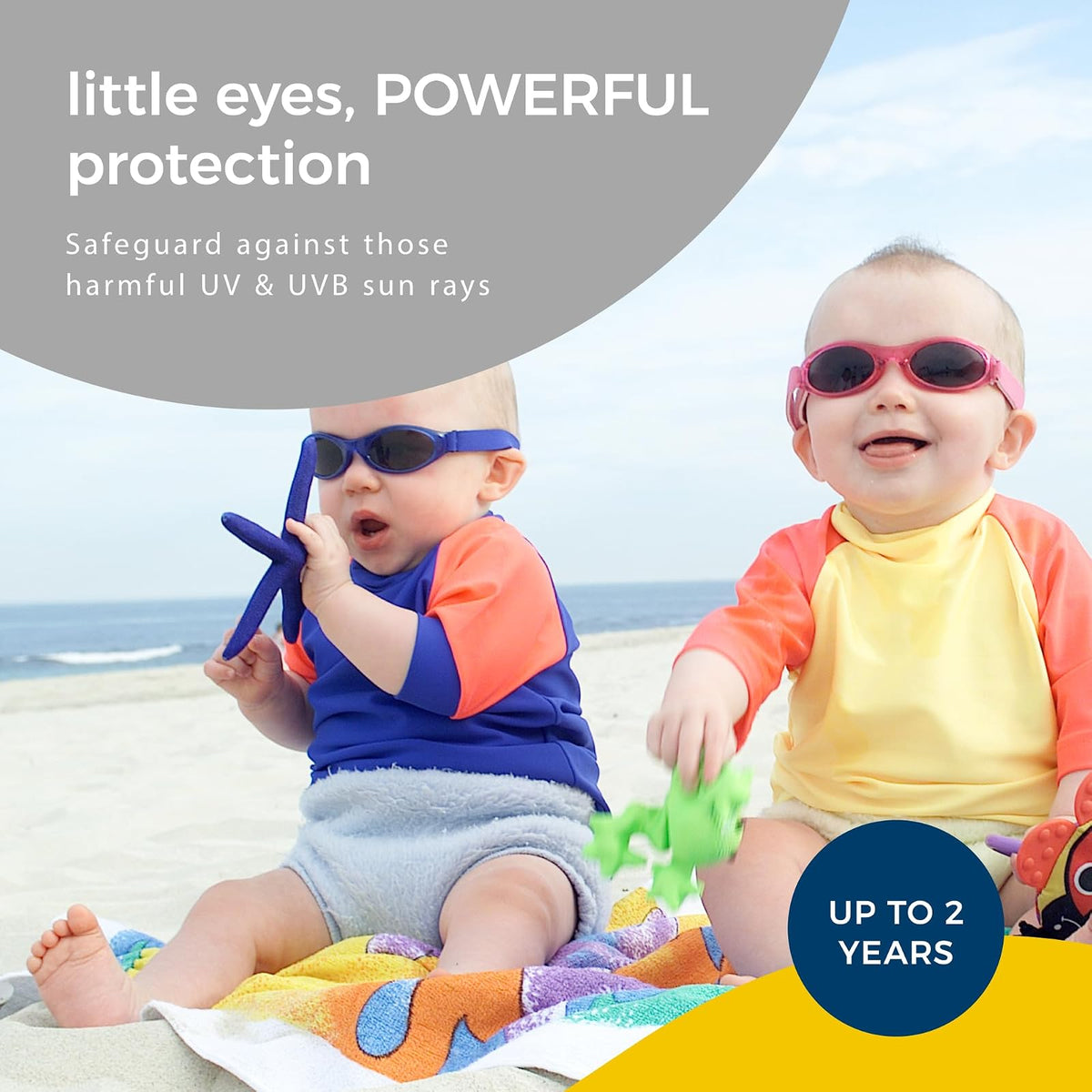 Baby Banz Gafas de Sol para bebés de 0 a 2 años, Las Mejores Gafas de Sol para bebés y niños pequeños