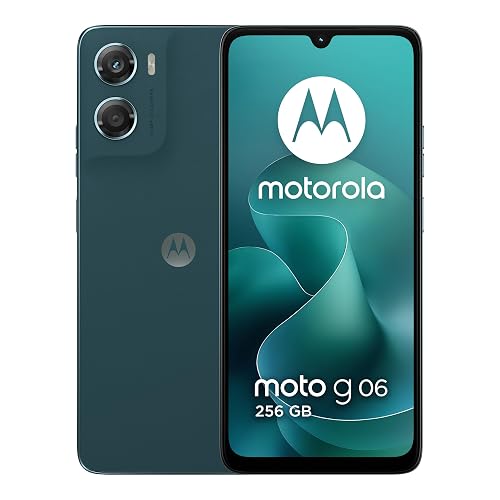Motorola G06 Azul (4GB RAM/256GB), Celular Desbloqueado | Pantalla más grande