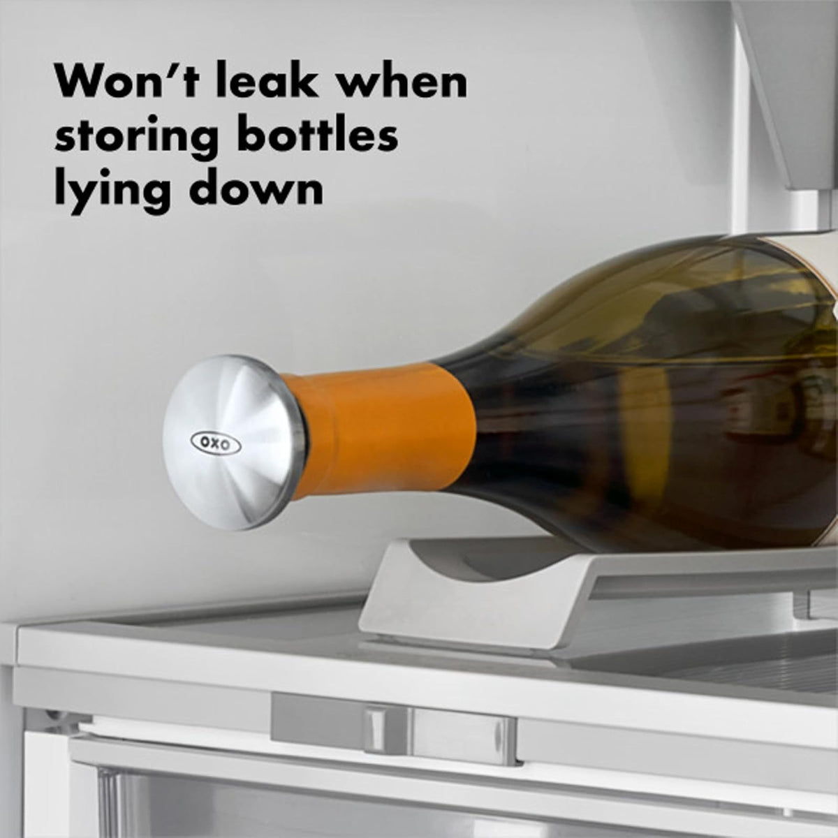 OXO SteeL - Tapón expandible para vino (2 unidades)