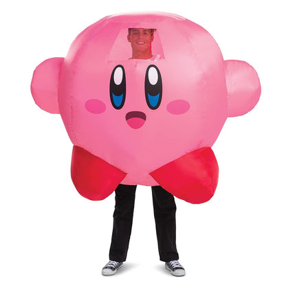 Disguise Kirby, disfraz oficial de Nintendo para hombre con ventilador inflador, talla única, Kirby, Talla única