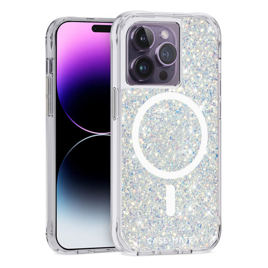 Case-Mate iPhone 14 Pro Case - Twinkle Stardust [10FT Drop Protection] [Compatible with MagSafe] Magnetic Cover with Cute Bling Sparkle for iPhone 14 Pro 6.1", Anti-Scratch, Shock Absorbent, Slim Fit